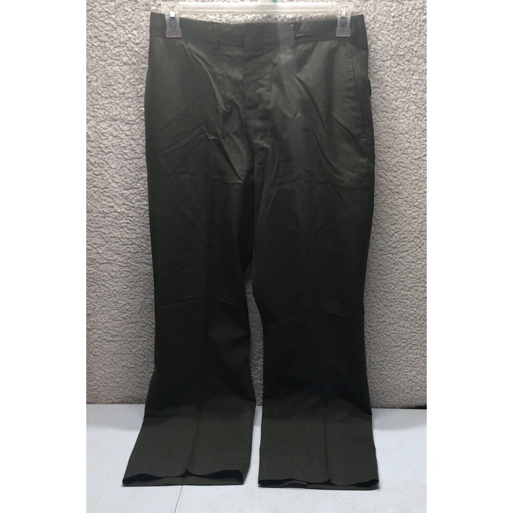 Vintage Military Trousers Tropical Wool Blend Slacks 31R